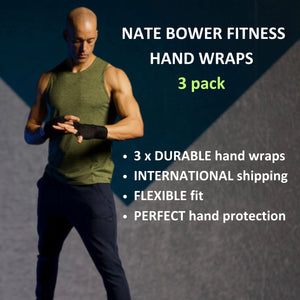3 Pack PREMIUM Mexican-style Hand Wraps | Nate Bower Fitness Shop